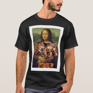 Mona Lisa w/40th Reunion Men's Black t-shirt