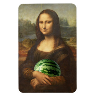 Mona Lisa Watermelon Magnet