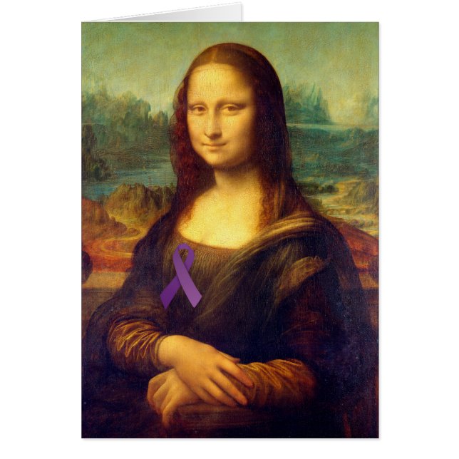 Mona Lisa With Purple Ribbon (Front)