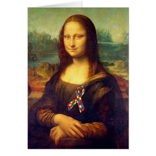 Mona Lisa With Puzzle Ribbon (Front)