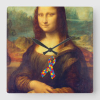 Mona Lisa With Puzzle Ribbon