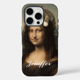 Mona Lisa With Sleeping Cat                        iPhone 16 Pro Case