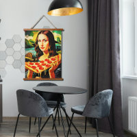 Mona Lisa's  funny pizza moment 