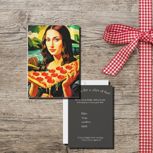 Mona Lisa's pizza  moment   Invitation