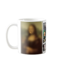 Mona Lisa's Smile Souvenir Fun Collage Mug