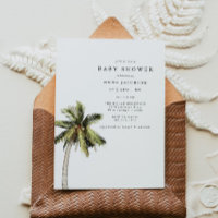 MONA Modern Tropical Palm Tree Beach Baby Shower