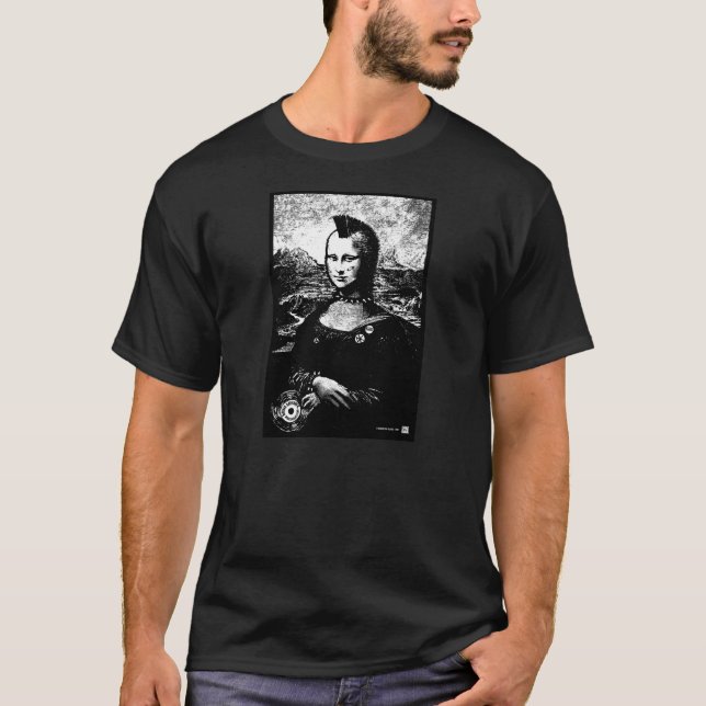 Mona Mohawk Black T-Shirt (Front)