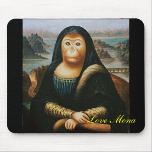 mona monkey mouse pad