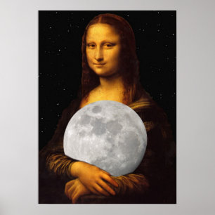 Mona Moona Lisa Poster