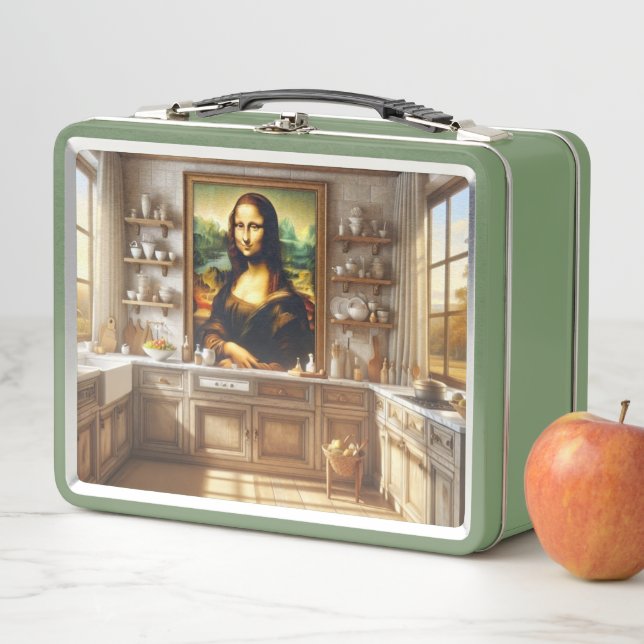 Mona picture is in a kitchen room metal lunch box (In Situ)