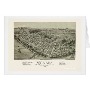 Monaca, PA Panoramic Map - 1900