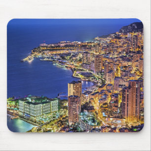 Monaco at Night Mouse Pad