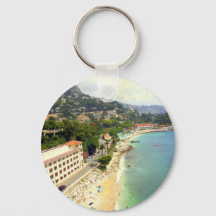 Monaco Beach Keychain