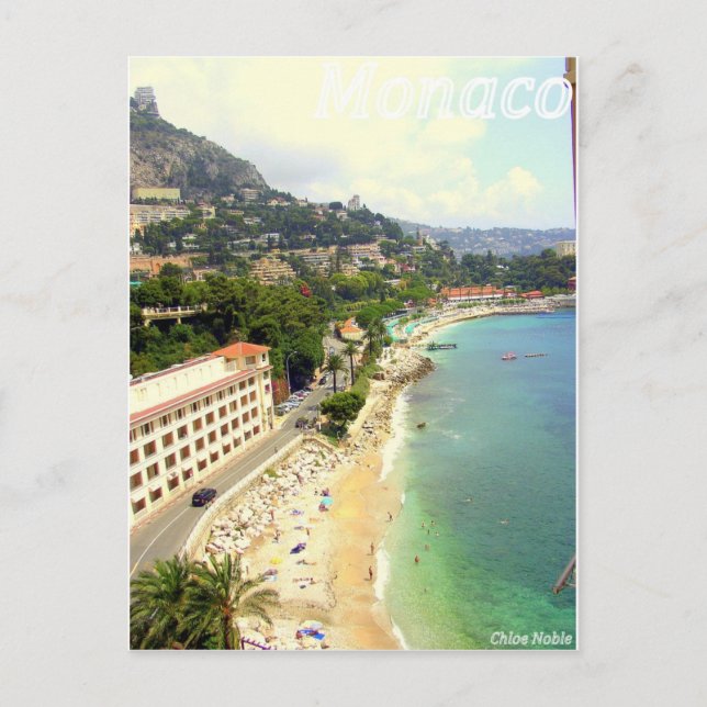Monaco Beach Postcard (Front)
