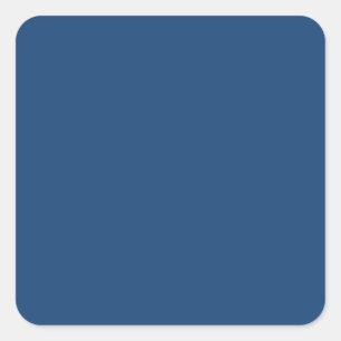 Monaco Blue Fashion Style Solid Colour Background Square Sticker