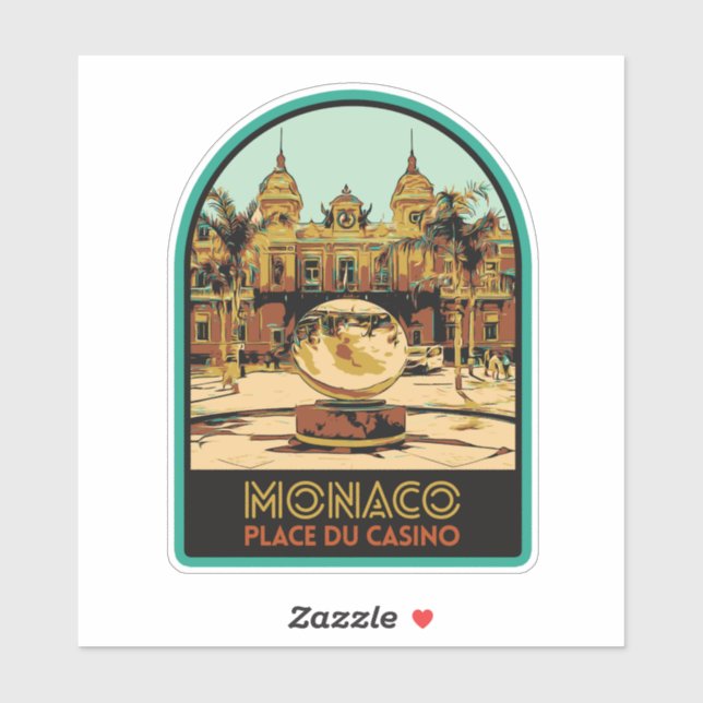 Monaco city Cote d'Azur, Casino square (Sheet)