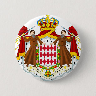 Monaco Coat Of Arms 2 Inch Round Button