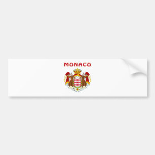 MONACO Coat Of Arms Bumper Sticker