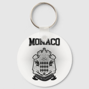Monaco Coat of Arms Keychain