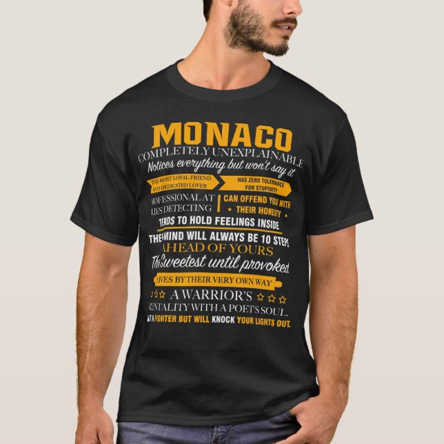 MONACO completely unexplainable T-Shirt (Front)