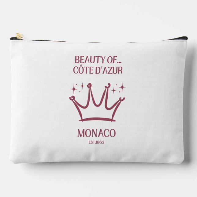 Monaco Cote d’ Azur Crown Luxury 1965 Pouch (Front)