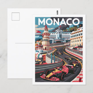 Monaco Famous Travel Place Postcard