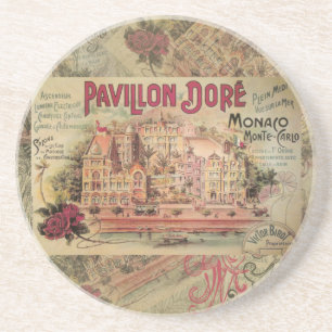 Monaco Fancy Vintage French Riviera France Coaster