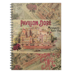 Monaco Fancy Vintage French Riviera France Notebook
