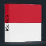 Monaco Flag Binder<br><div class="desc">Patriotic flag of Monaco.</div>