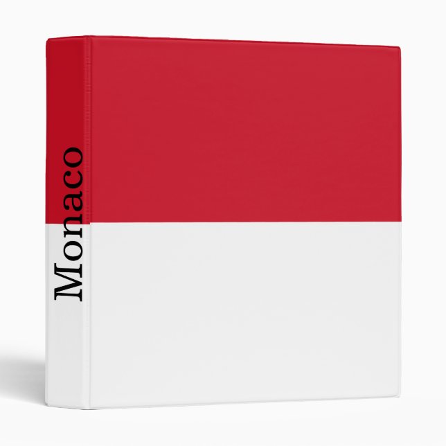 Monaco Flag Binder (Front/Spine)