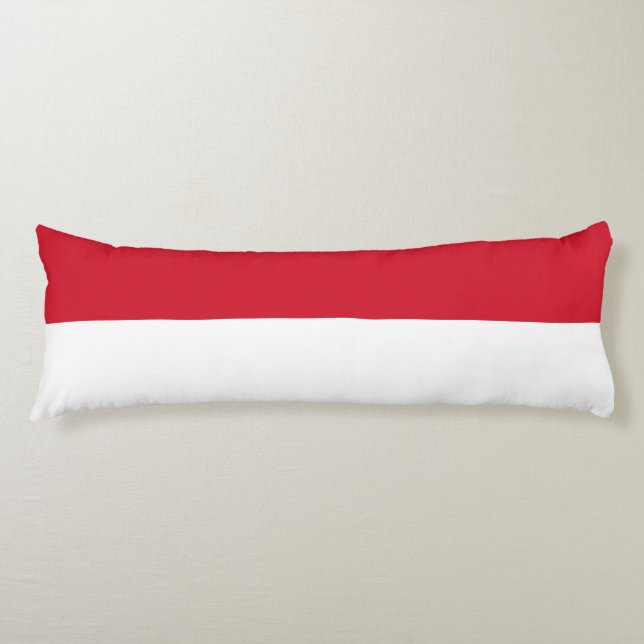Monaco Flag Body Pillow (Front)