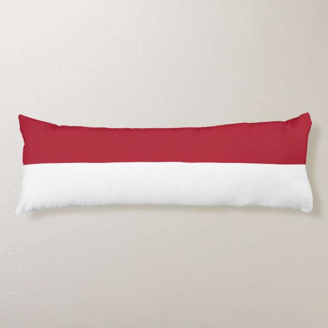 Monaco flag body pillow (Front)