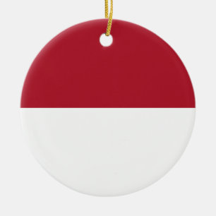 Monaco flag ceramic ornament
