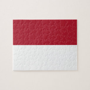 Monaco flag jigsaw puzzle