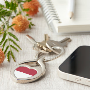 Monaco flag keychain
