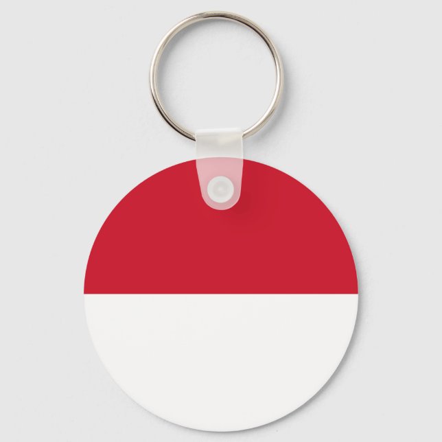 Monaco Flag Keychain (Front)