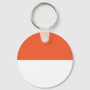 Monaco Flag Keychain