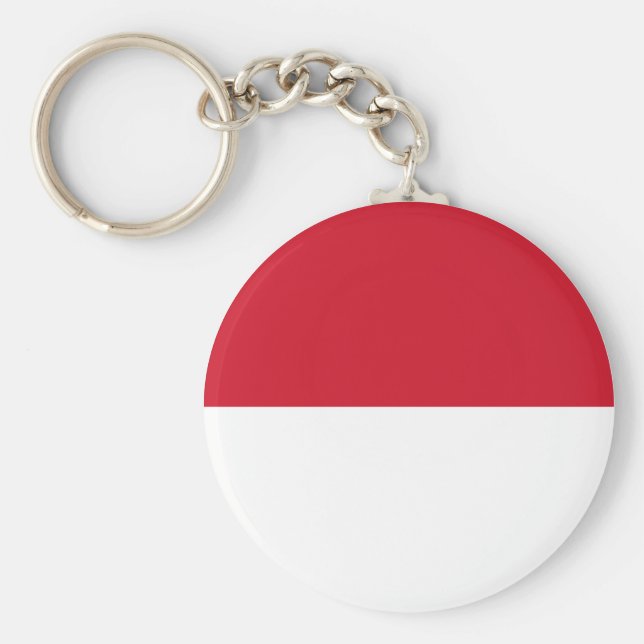 Monaco Flag Keychain (Front)