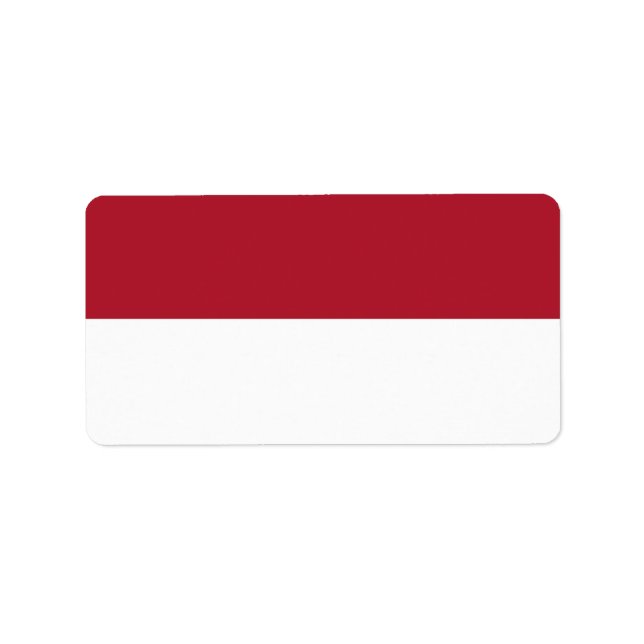 Monaco flag label (Front)