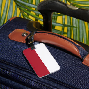 Monaco flag luggage tag