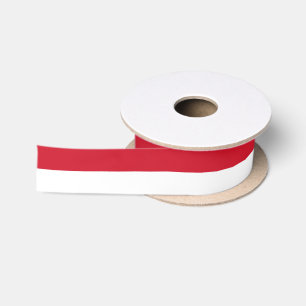 Monaco Flag Monacoan Patriotic Satin Ribbon
