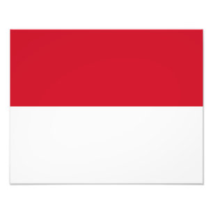 Monaco Flag Photo Print
