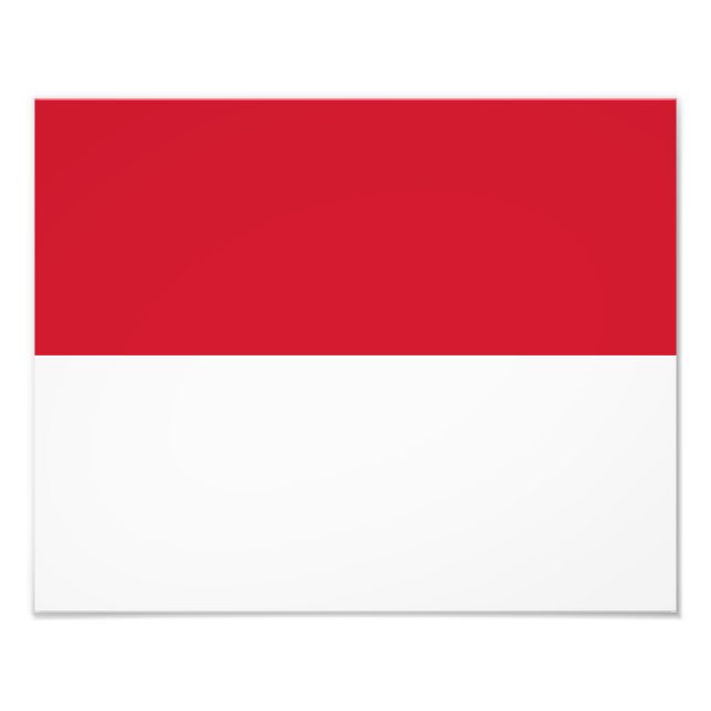 Monaco Flag Photo Print (Front)