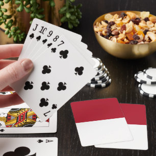 Monaco flag playing cards