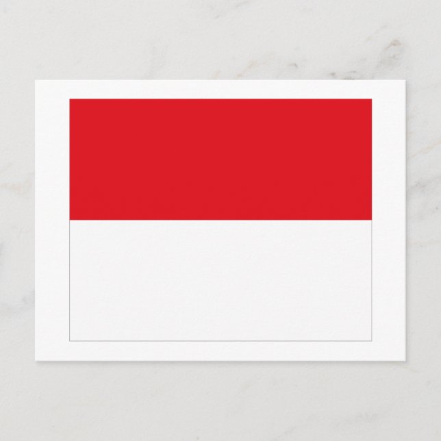 Monaco Flag Postcard (Front)