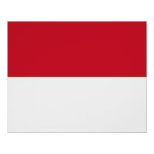 Monaco Flag Poster