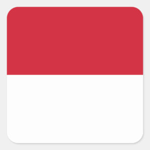 Monaco Flag Square Sticker