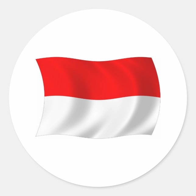 Monaco Flag Sticker (Front)