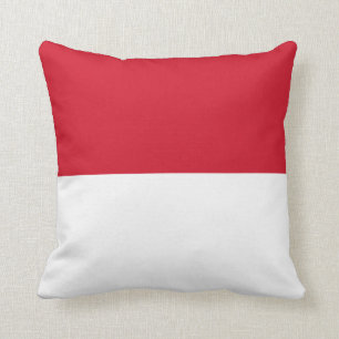 Monaco Flag Throw Pillow