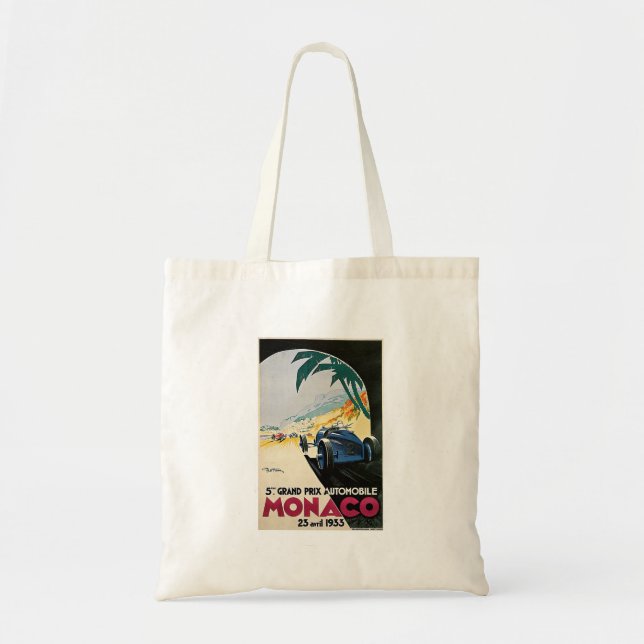 Monaco Grand Prix Automobile Tote Bag (Front)